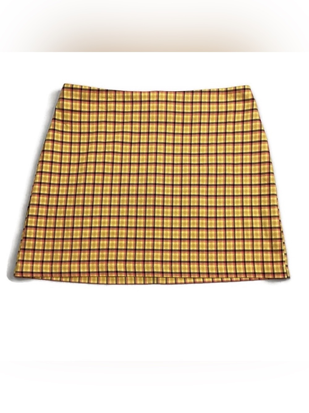 Urban Outfitters Plaid Stretchy Mini Skirt